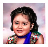cute girl digital editing service