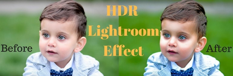 HDR Before and After Effect of a Boy