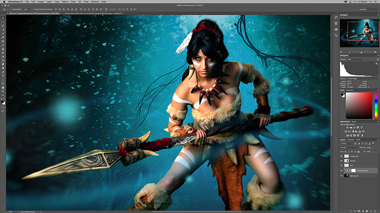 Tribal Avatar Girl in PhotoKey 8 Pro Homepage