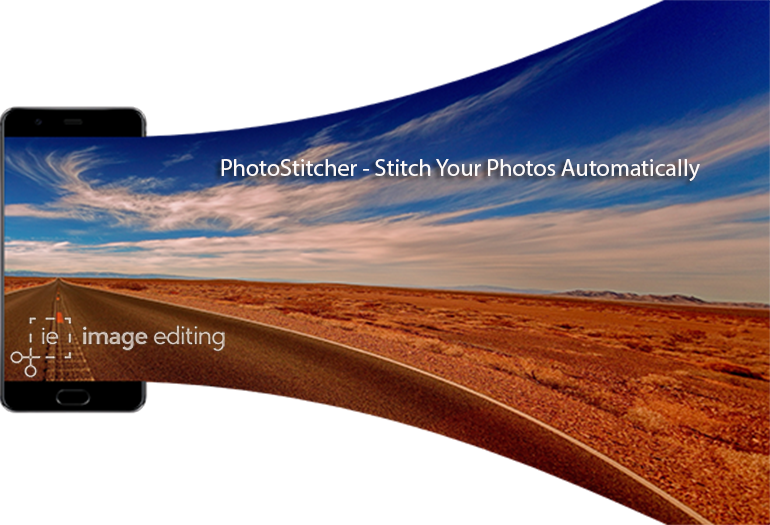 Panorama Picture of a Road and Desert