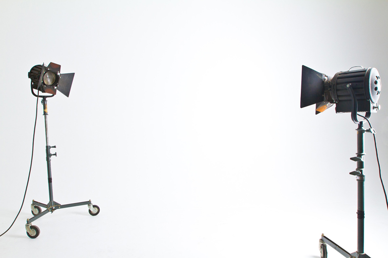 Studio Space with Lighting Setup