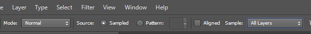 Changing the Sample option from 'Current Layer' to 'All Layers'