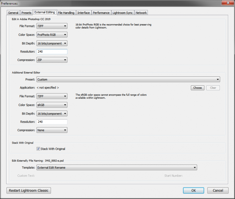 External editor